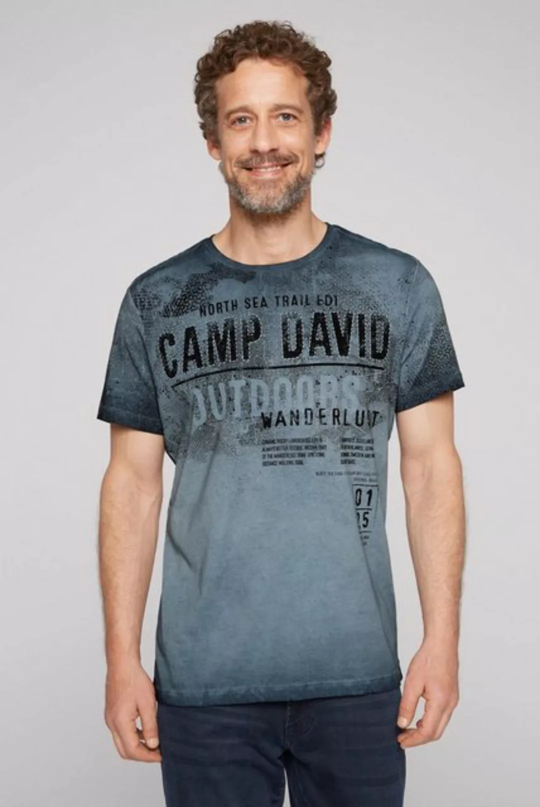 CAMP DAVID Rundhalsshirt aus Baumwolle günstig online kaufen