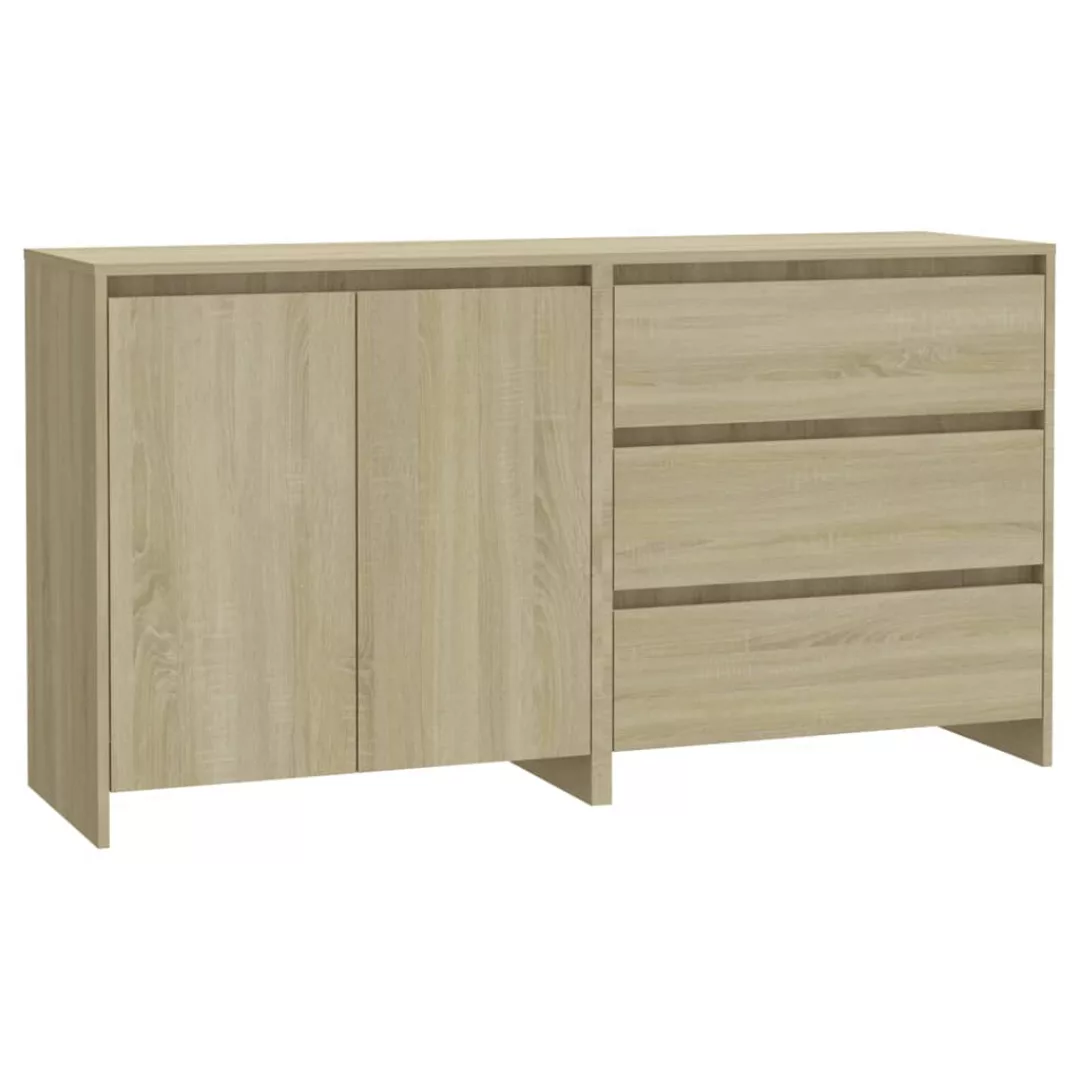 Vidaxl 2-tlg. Sideboard Sonoma-eiche Holzwerkstoff günstig online kaufen