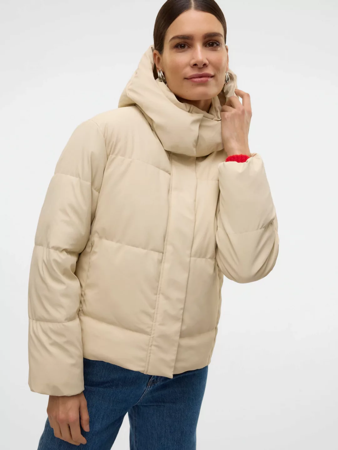 Vero Moda Steppjacke "VMGRETAKYLIE SHORT COATED JACKET NOOS", mit Kapuze günstig online kaufen