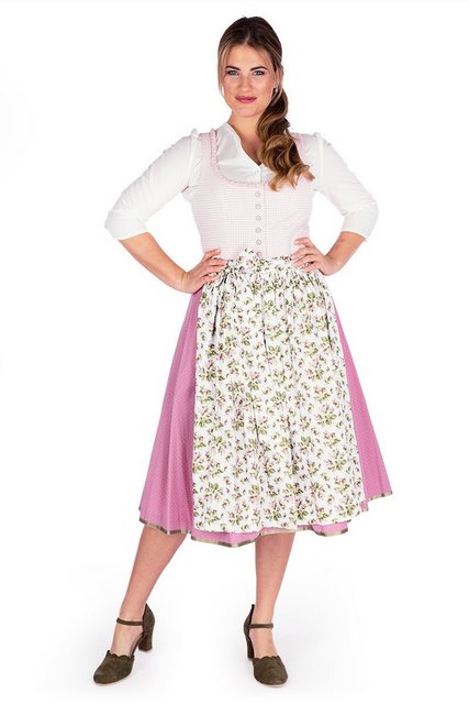 Hammerschmid Dirndl Midi Dirndl 2tlg. - KOFLERSEE - rosa/mauve/creme/grün günstig online kaufen