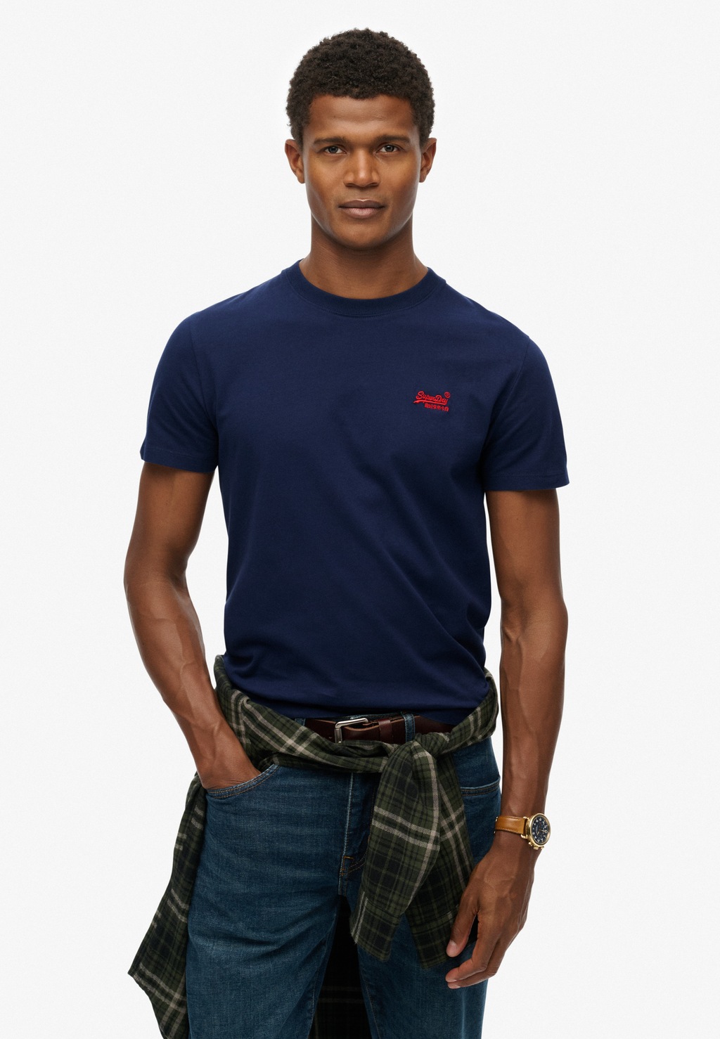 Superdry Rundhalsshirt "ESSENTIAL LOGO EMB TEE" günstig online kaufen