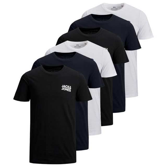 Jack & Jones T-Shirt "T-Shirt JJECORP LOGO TEE O-NECK 3PK 6er Pack" günstig online kaufen