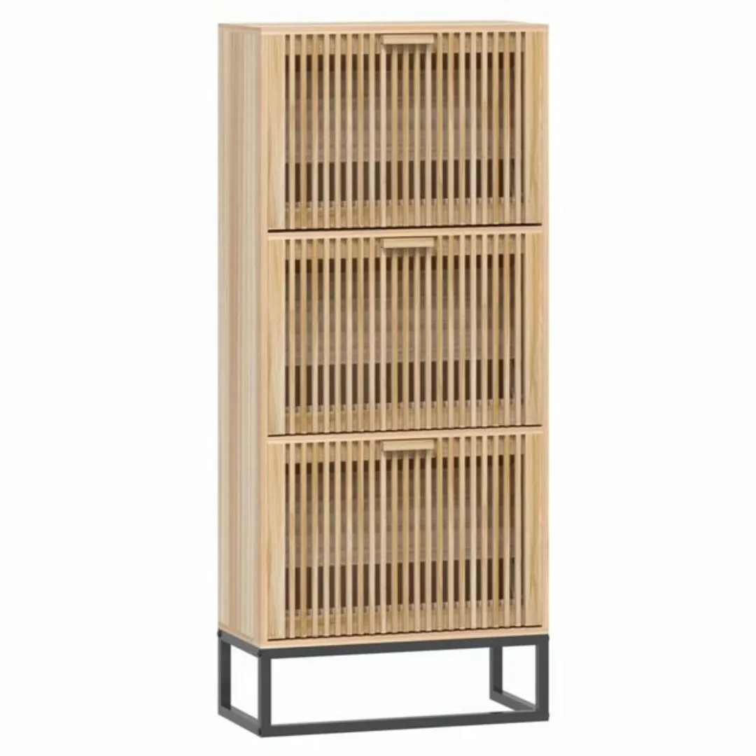 furnicato Schuhschrank 52x25x120 cm Holzwerkstoff günstig online kaufen