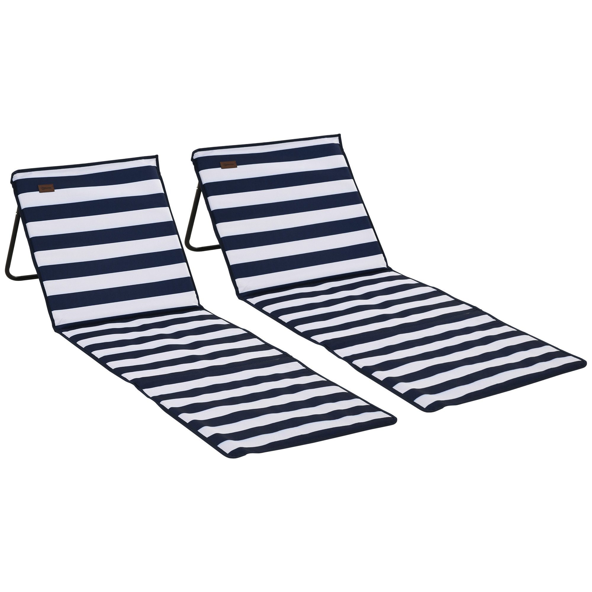 Outsunny Gartenliege Verstellbare Sonnenliege, Faltbare Strandliege, günstig online kaufen