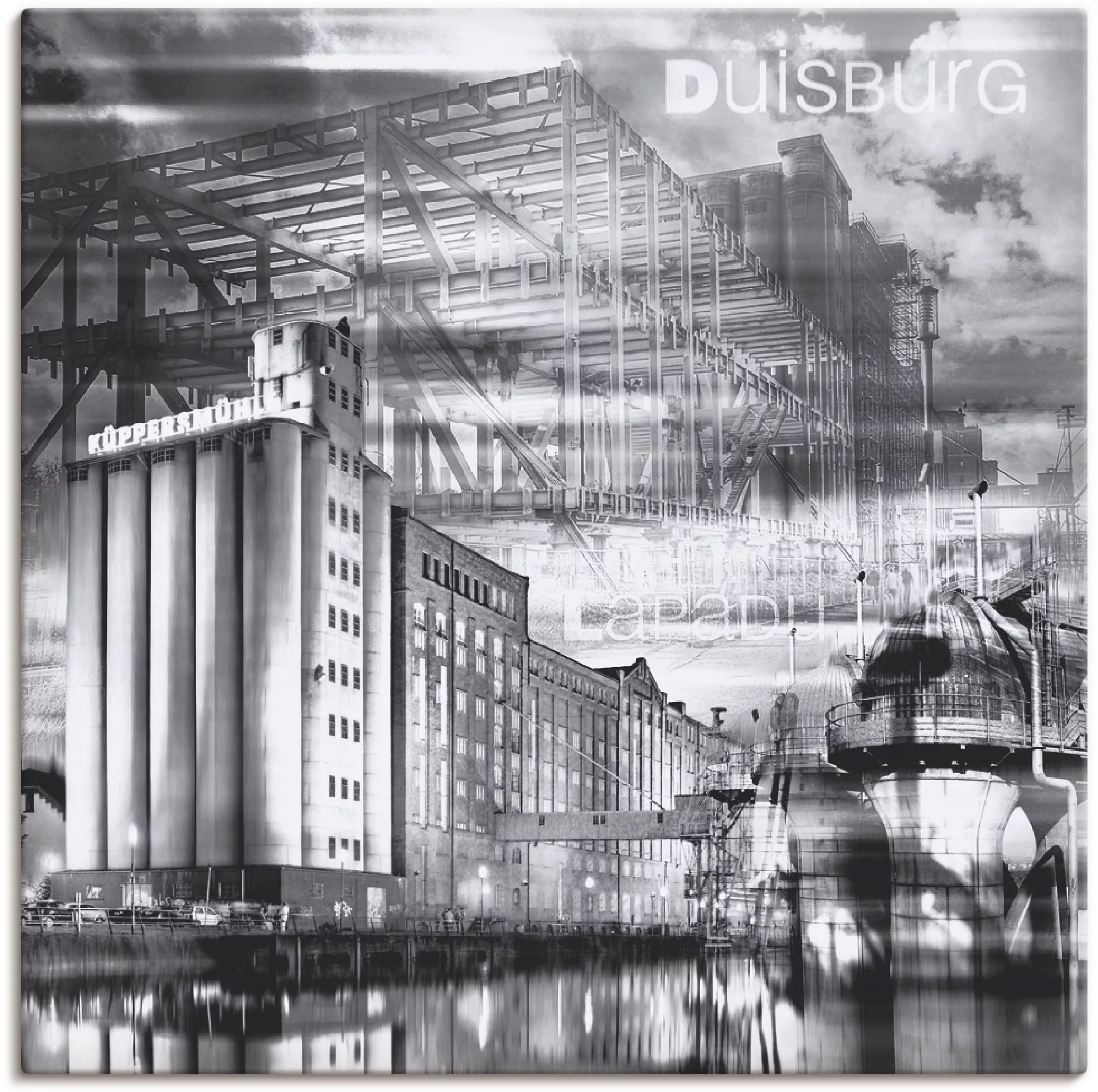 Artland Wandbild "Duisburg Skyline Collage III", Deutschland, (1 St.), als günstig online kaufen