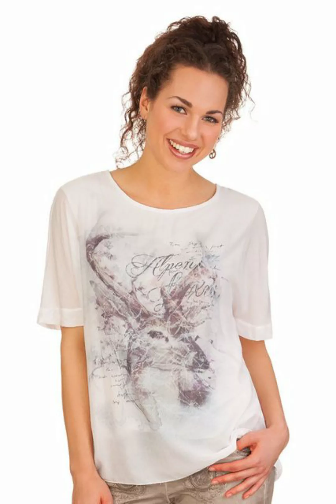 Hangowear Trachtenshirt Trachtenshirt Damen - BERIT - weiß günstig online kaufen