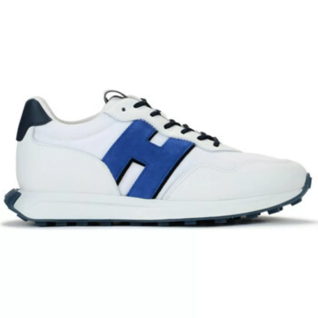 Hogan  Sneaker Sneaker  H601 aus weißem und blauem Leder und günstig online kaufen