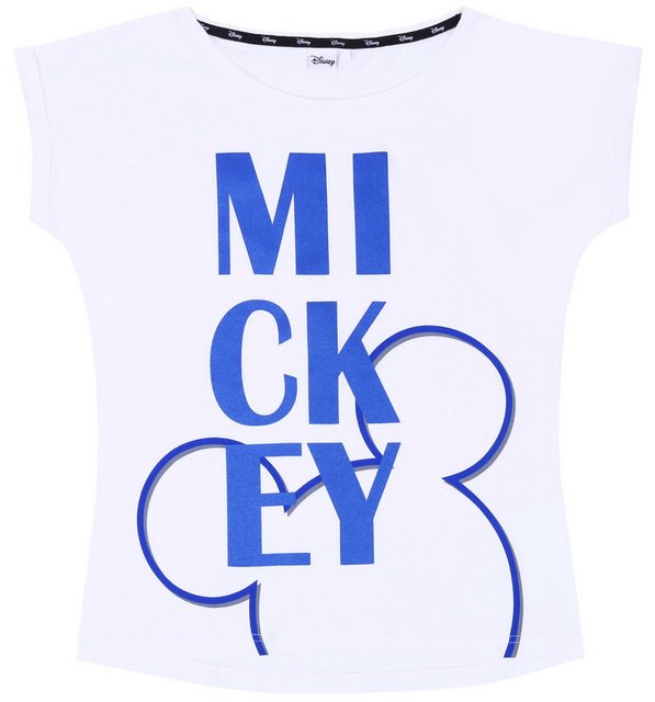 Sarcia.eu Kurzarmbluse Weißes Damen-T-Shirt mit blauem Aufdruck MICKEY L günstig online kaufen