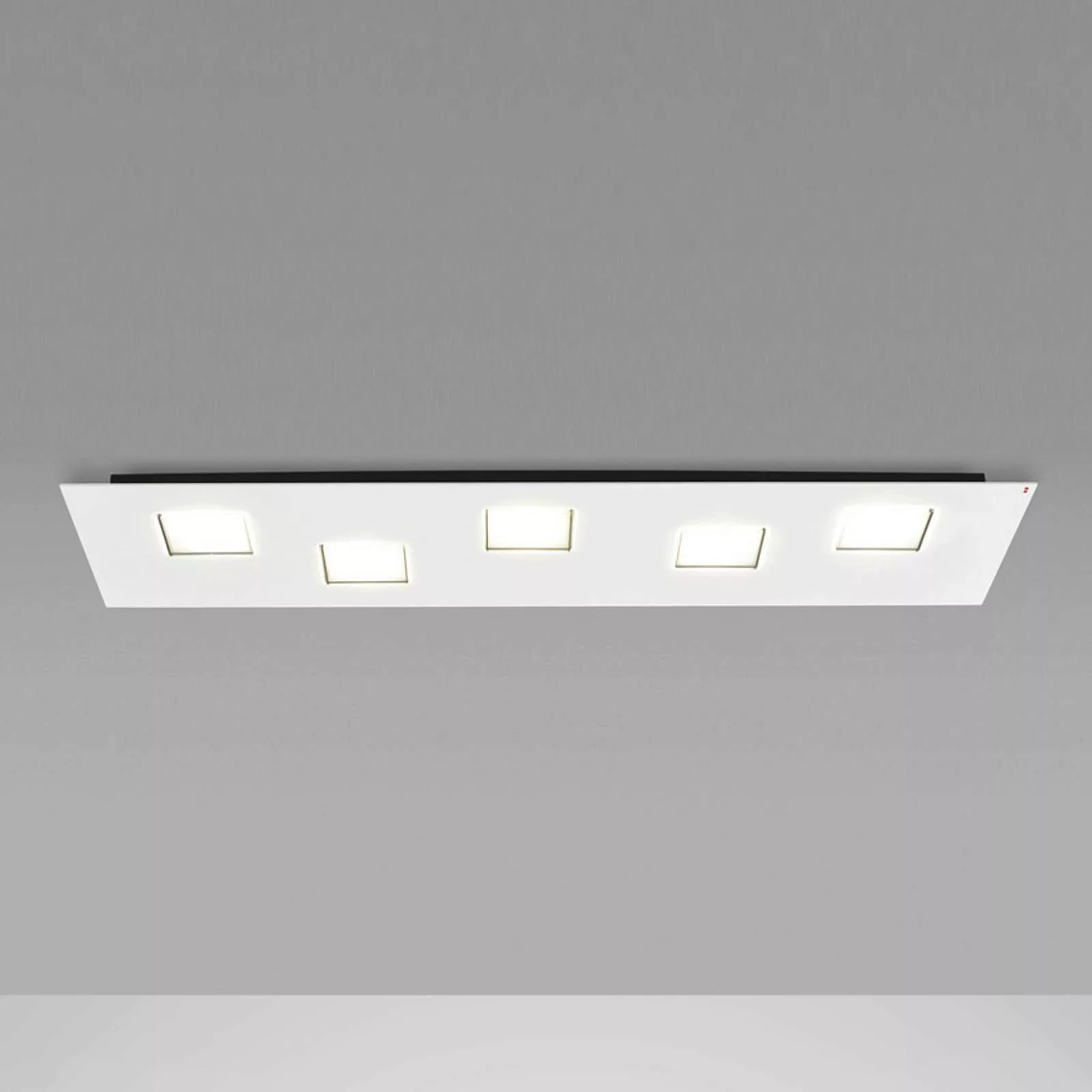 Fabbian Quarter - weiße LED-Deckenlampe 5flg. günstig online kaufen