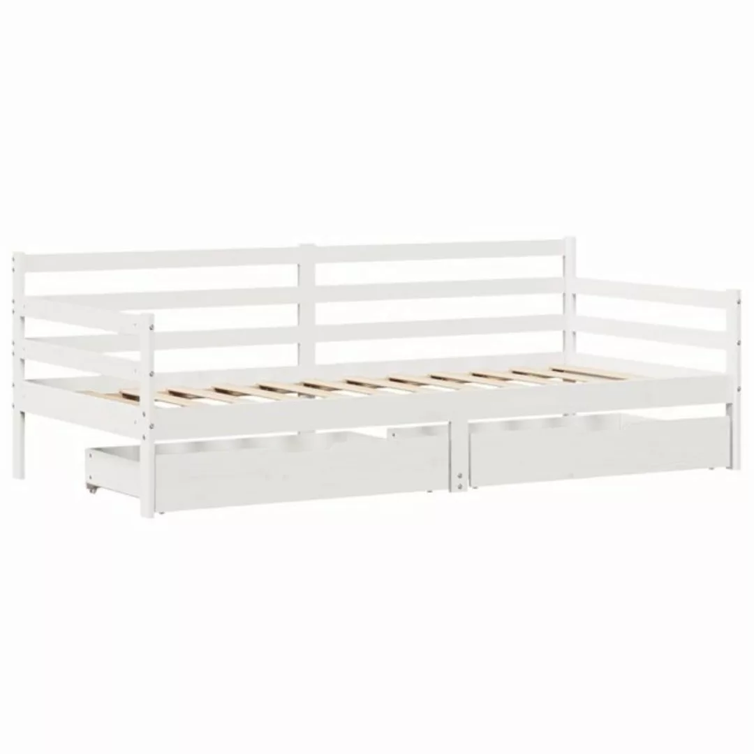 vidaXL Bett Tagesbett mit Schubladen 90x200 cm Massivholz Kiefer günstig online kaufen