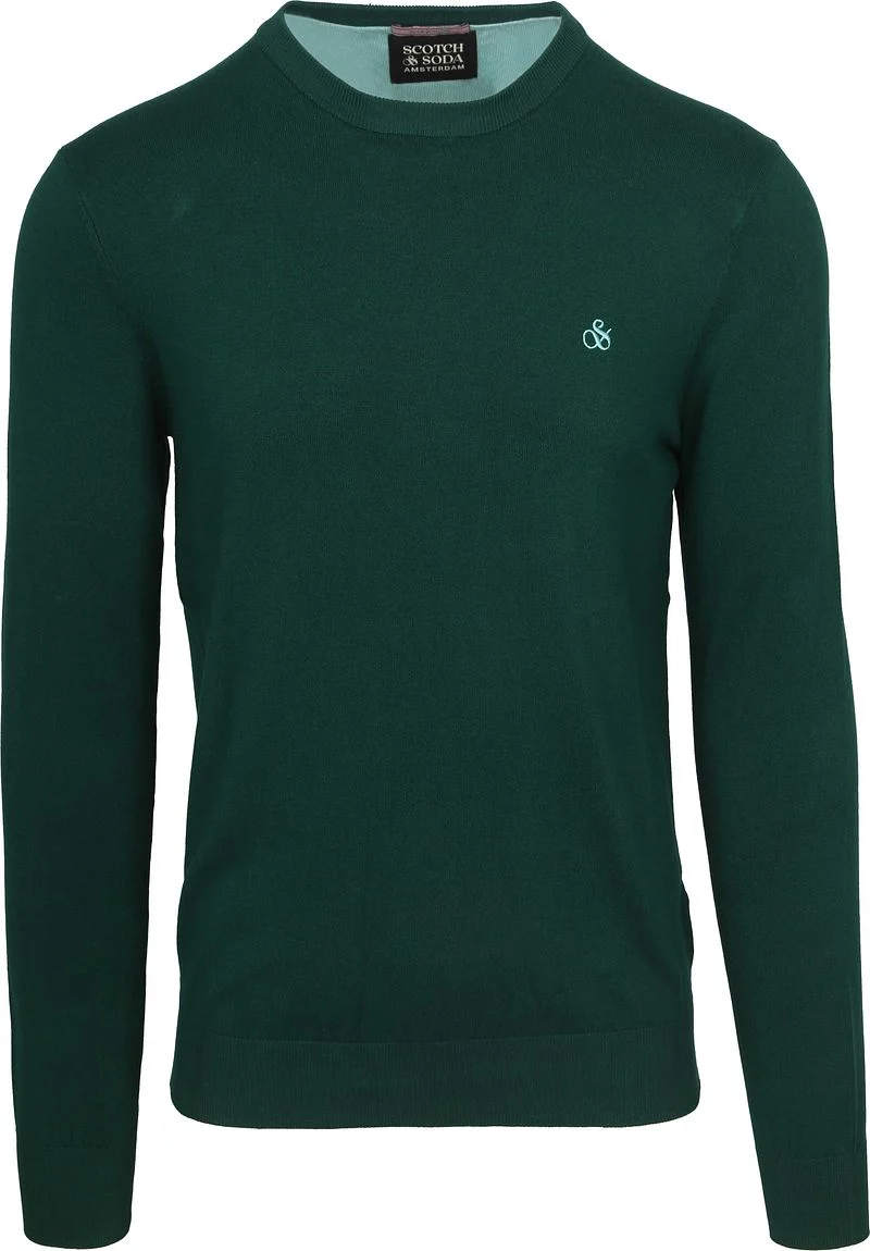 Scotch and Soda Essential Pullover Dunkelgrün - Größe XXL günstig online kaufen