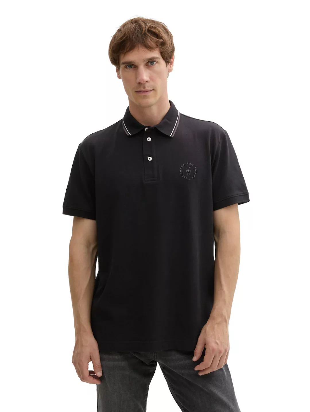 TOM TAILOR Poloshirt, mit Logo Print günstig online kaufen