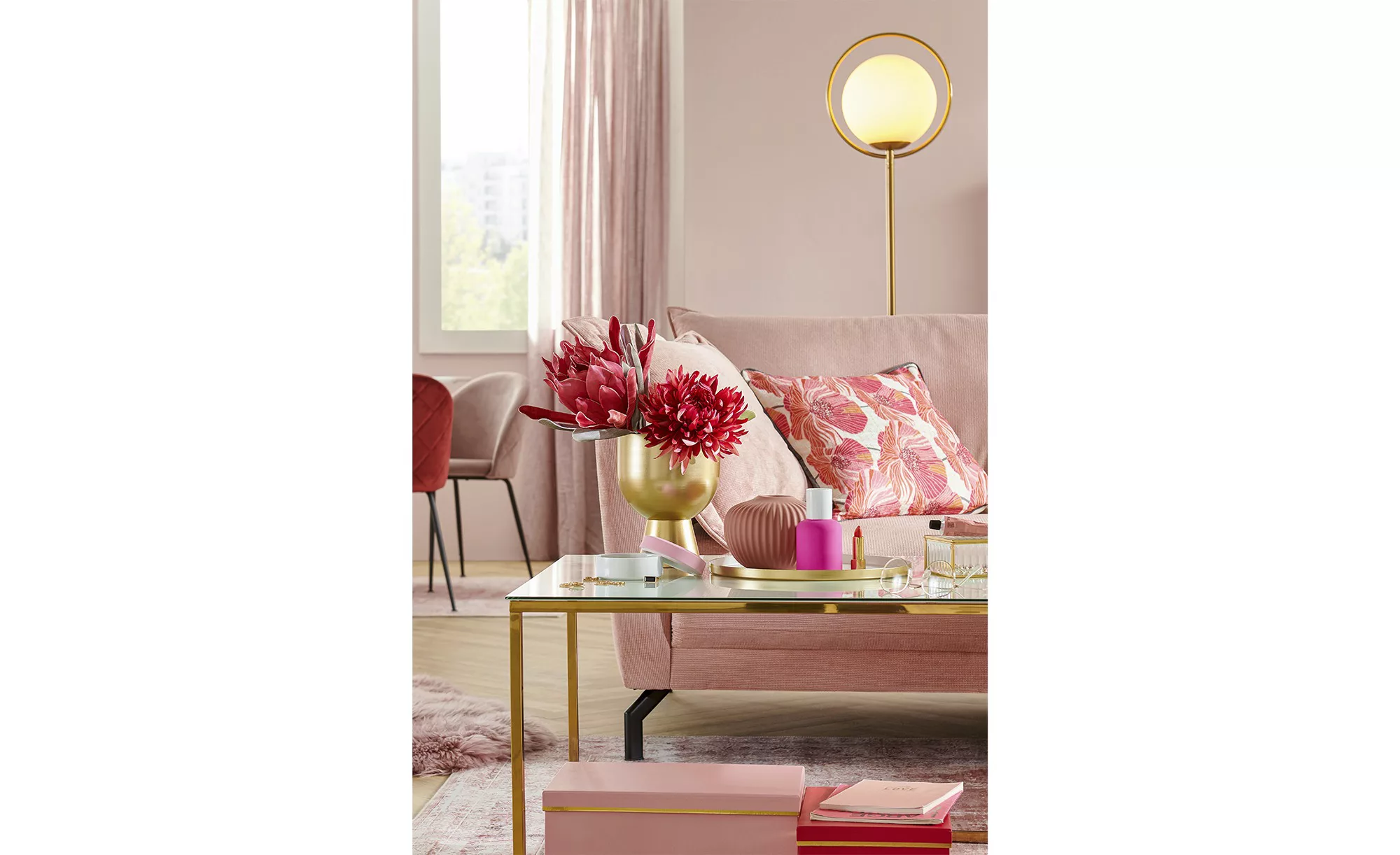 Stuhl  Chelmsford - rosa/pink - 48,5 cm - 78 cm - 48,5 cm - Sconto günstig online kaufen