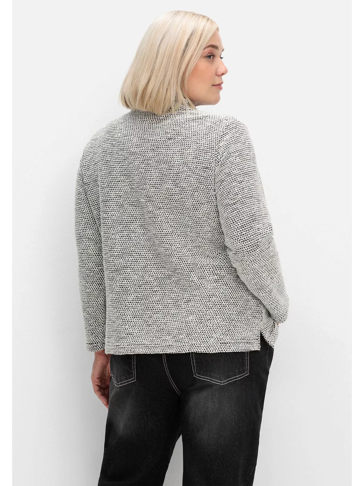 Sheego Sweatshirt "Große Größen", in weicher Bouclé-Qualität, mit Troyerkra günstig online kaufen