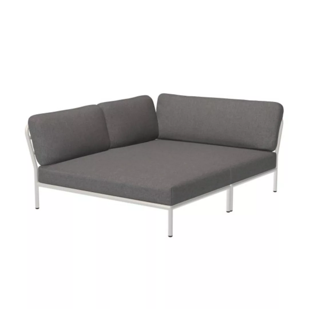 LEVEL Outdoor Eck-Sofa Lounge-Modul 5 Schiefer Weiß Links günstig online kaufen