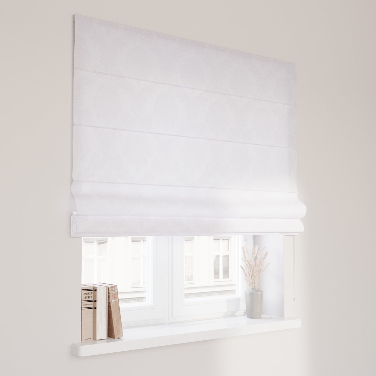 Dekoria Raffrollo Capri, weiß , 110 x 150 cm günstig online kaufen