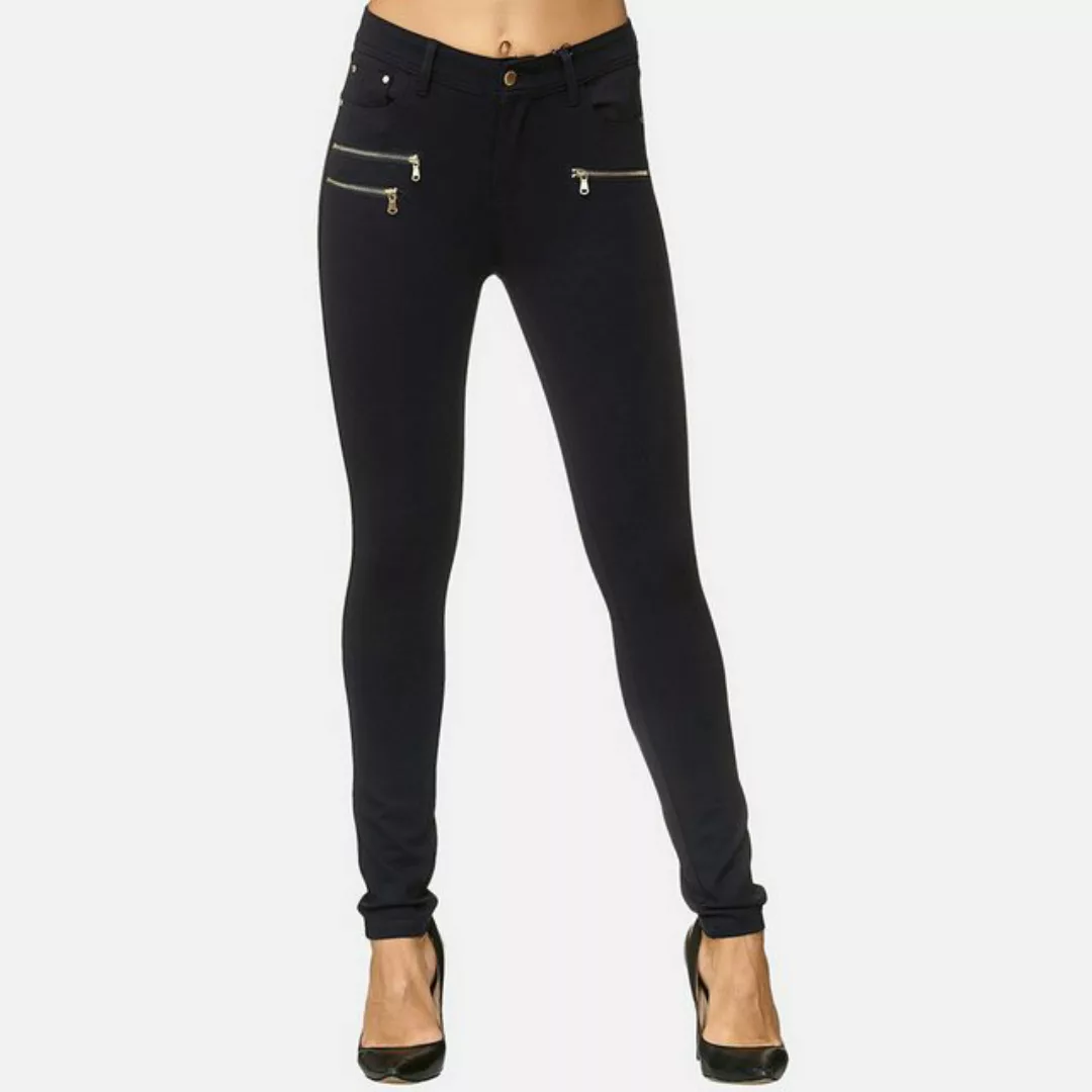 Elara Jeggings Elara Damen Stretch Hose Skinny Fit Jegging (1-tlg) günstig online kaufen