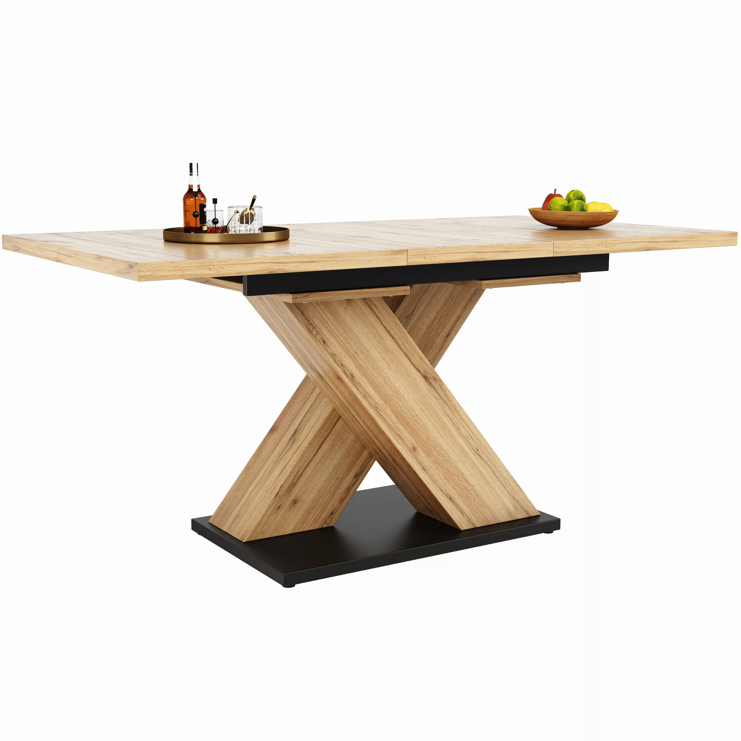 HAUSS SPOLE Esstisch Ausziehbarer Esstisch 119-158,5x80cm günstig online kaufen
