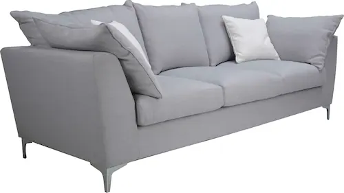 Leonique 3-Sitzer "Aspen", 3Sitzer Sofa "Aspen", modern, grau, Stoff "Magic günstig online kaufen