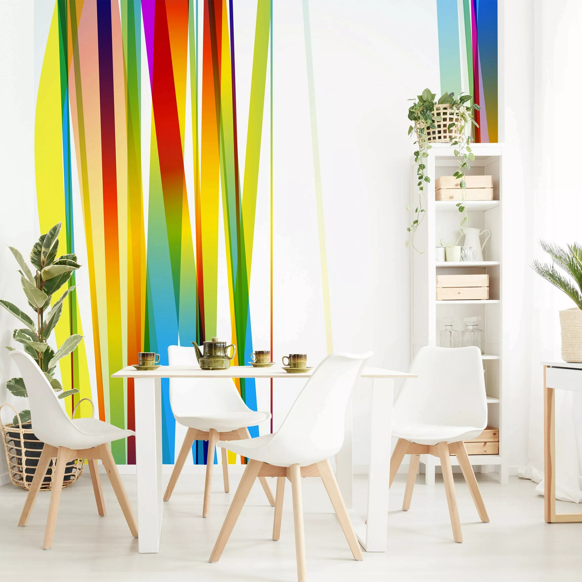 Mustertapete Rainbow Stripes günstig online kaufen