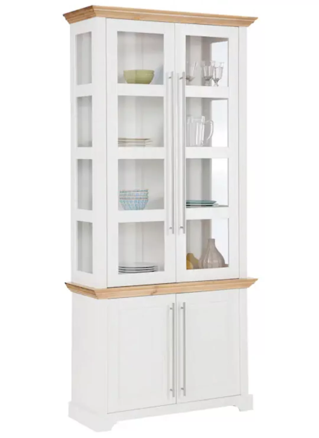 Home affaire Vitrine "Meliss", aus massiver Kiefer, FSC Breite 94 cm günstig online kaufen