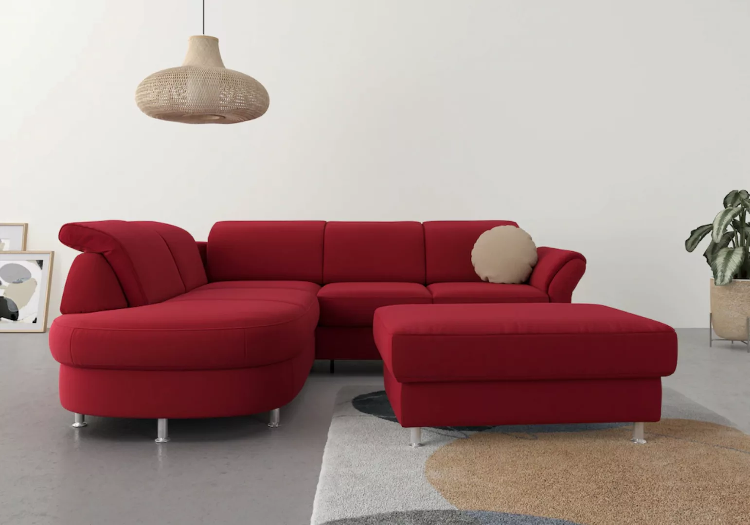 sit&more Ecksofa "Apulia L-Form", wahlweise Bettfunktion, Bettkasten und Ko günstig online kaufen