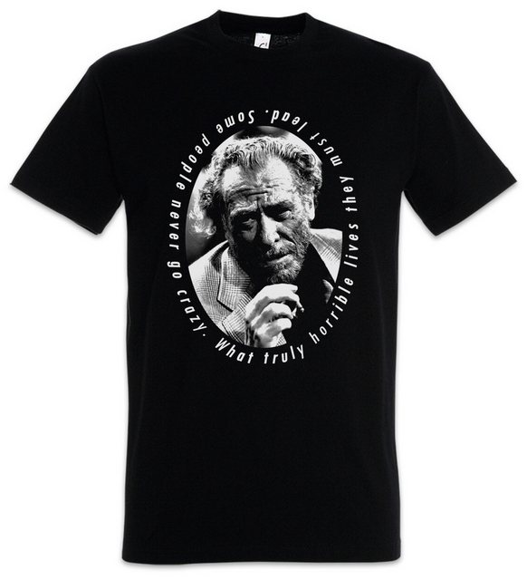 Urban Backwoods Print-Shirt Charles Bukowski Portrait Herren T-Shirt Quote günstig online kaufen