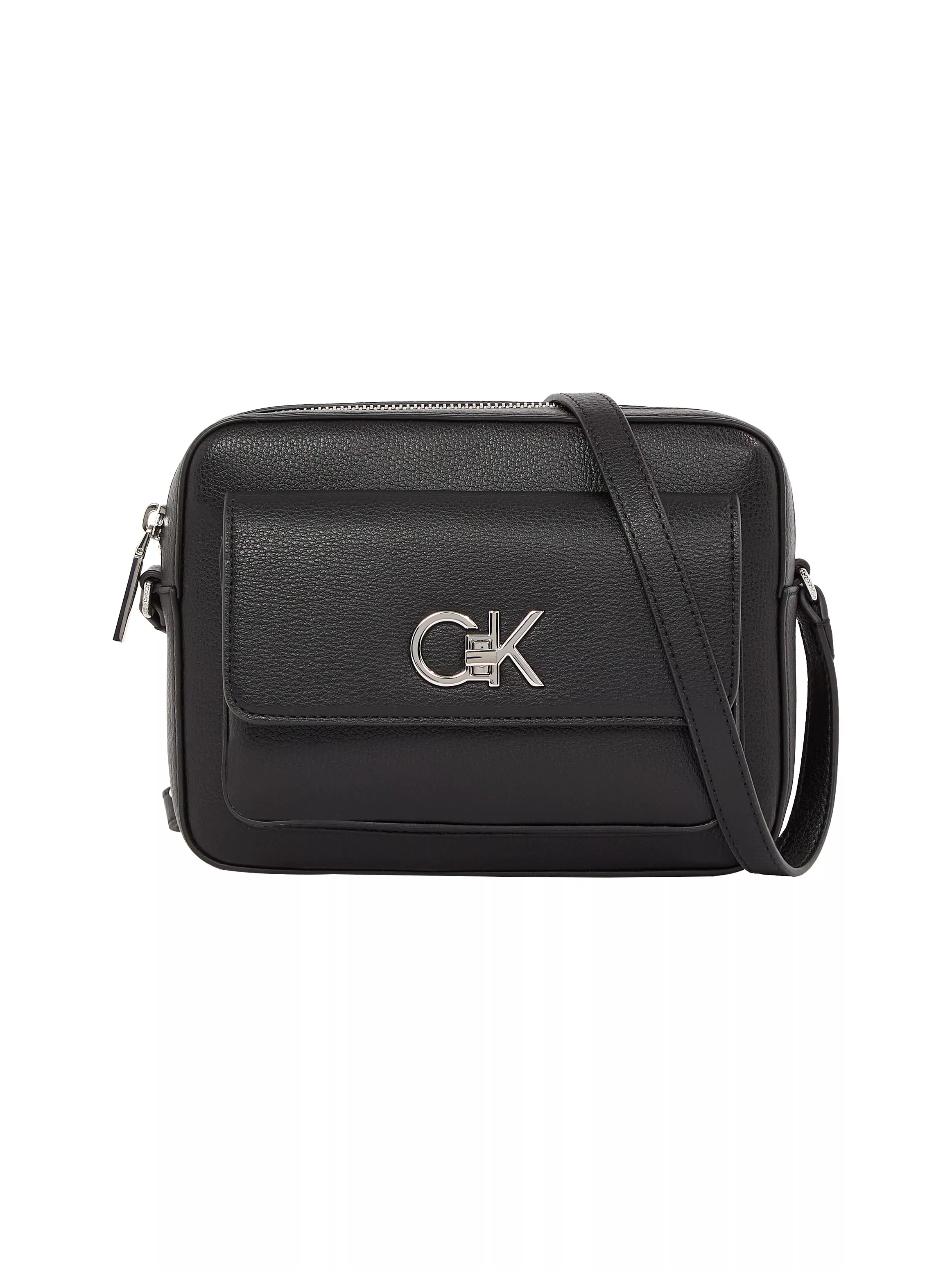 Calvin Klein Umhängetasche "RE-LOCK CAMERA BAG W/FLAP PBL", Handtasche Dame günstig online kaufen