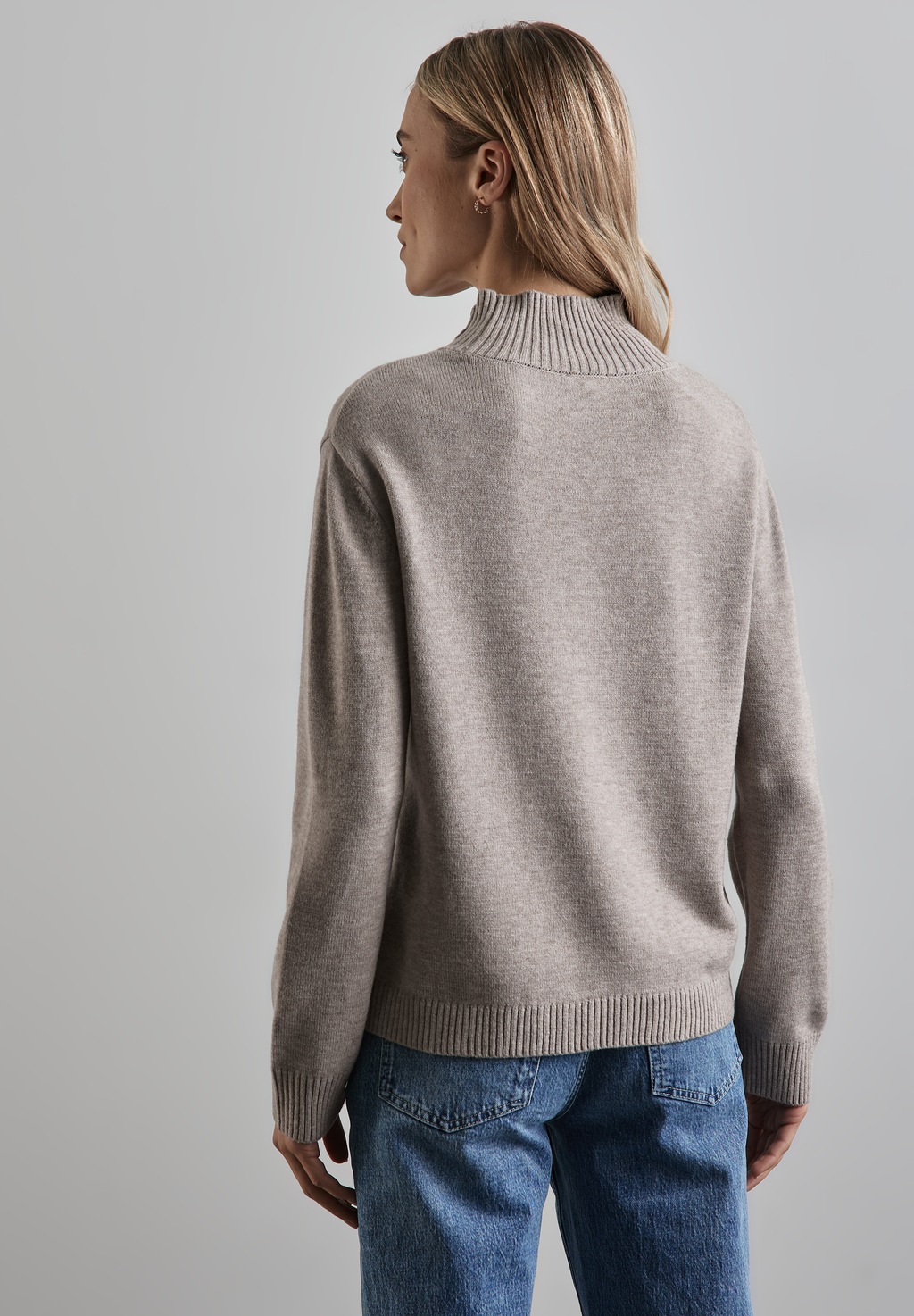 STREET ONE Strickpullover, mit Knopf Details günstig online kaufen