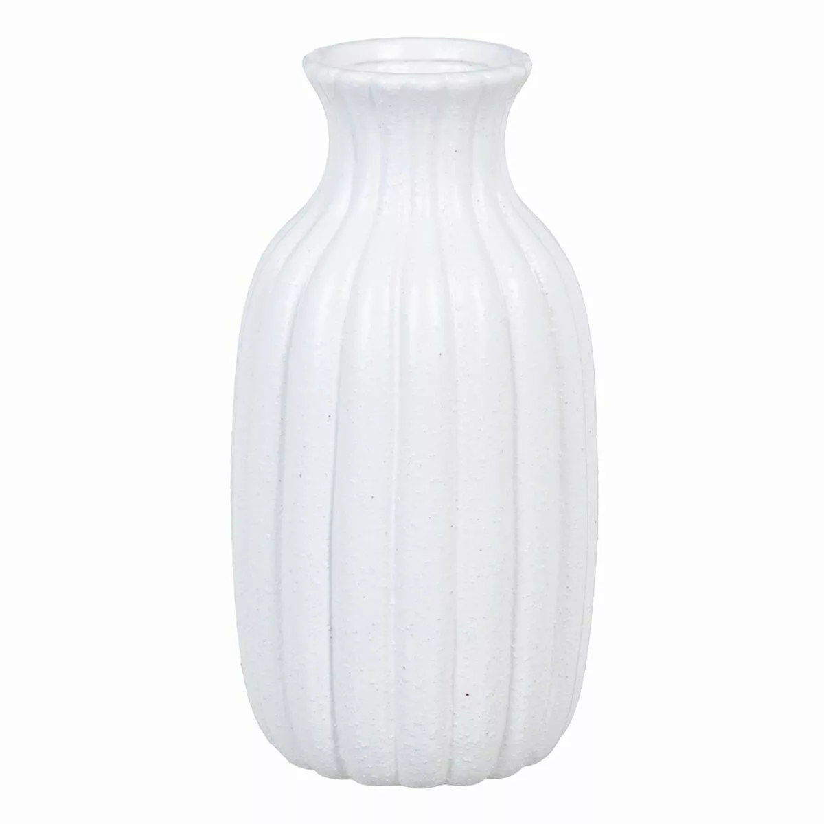 Vase 16,5 X 16,5 X 32 Cm Aus Keramik Weiß günstig online kaufen