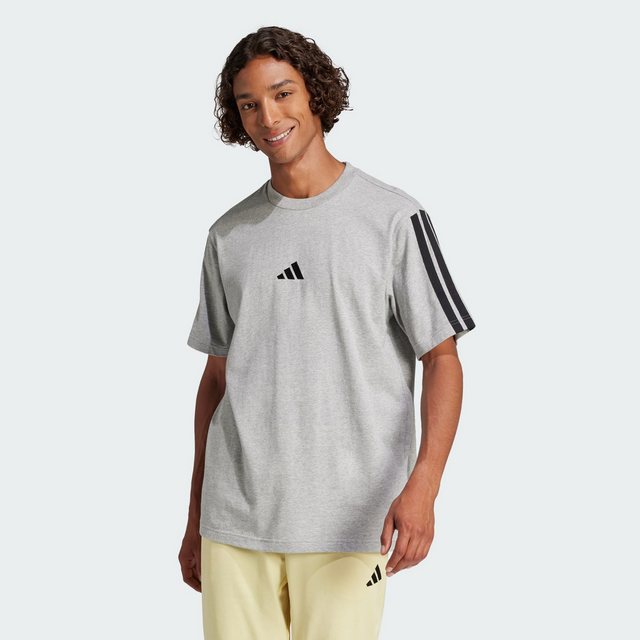 adidas Sportswear Poloshirt ESSENTIALS 3-STREIFEN SINGLE JERSEY T-SHIRT günstig online kaufen