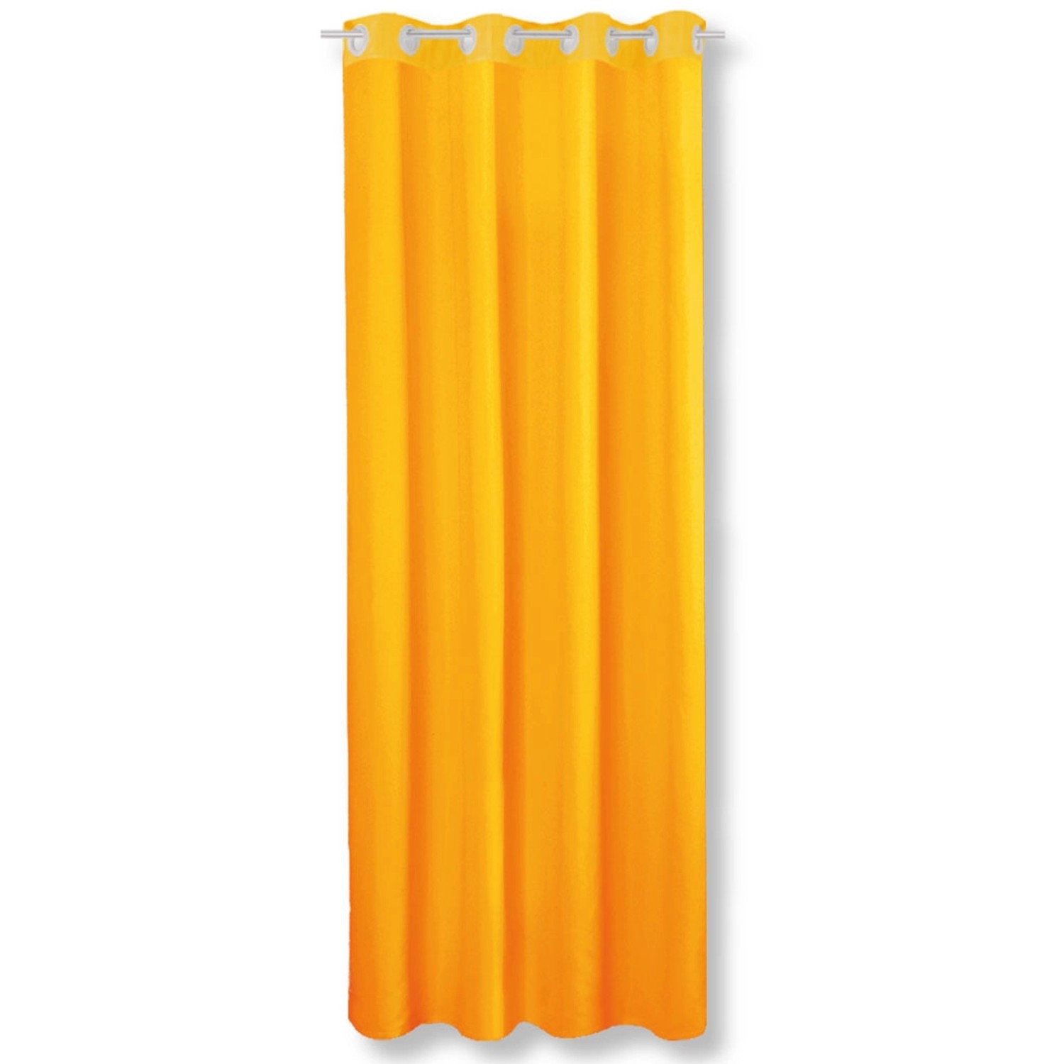 Bestgoodies Dekoschal Ellen Ösen Blickdicht 140 cm x 245 cm Orange 2er Pack günstig online kaufen