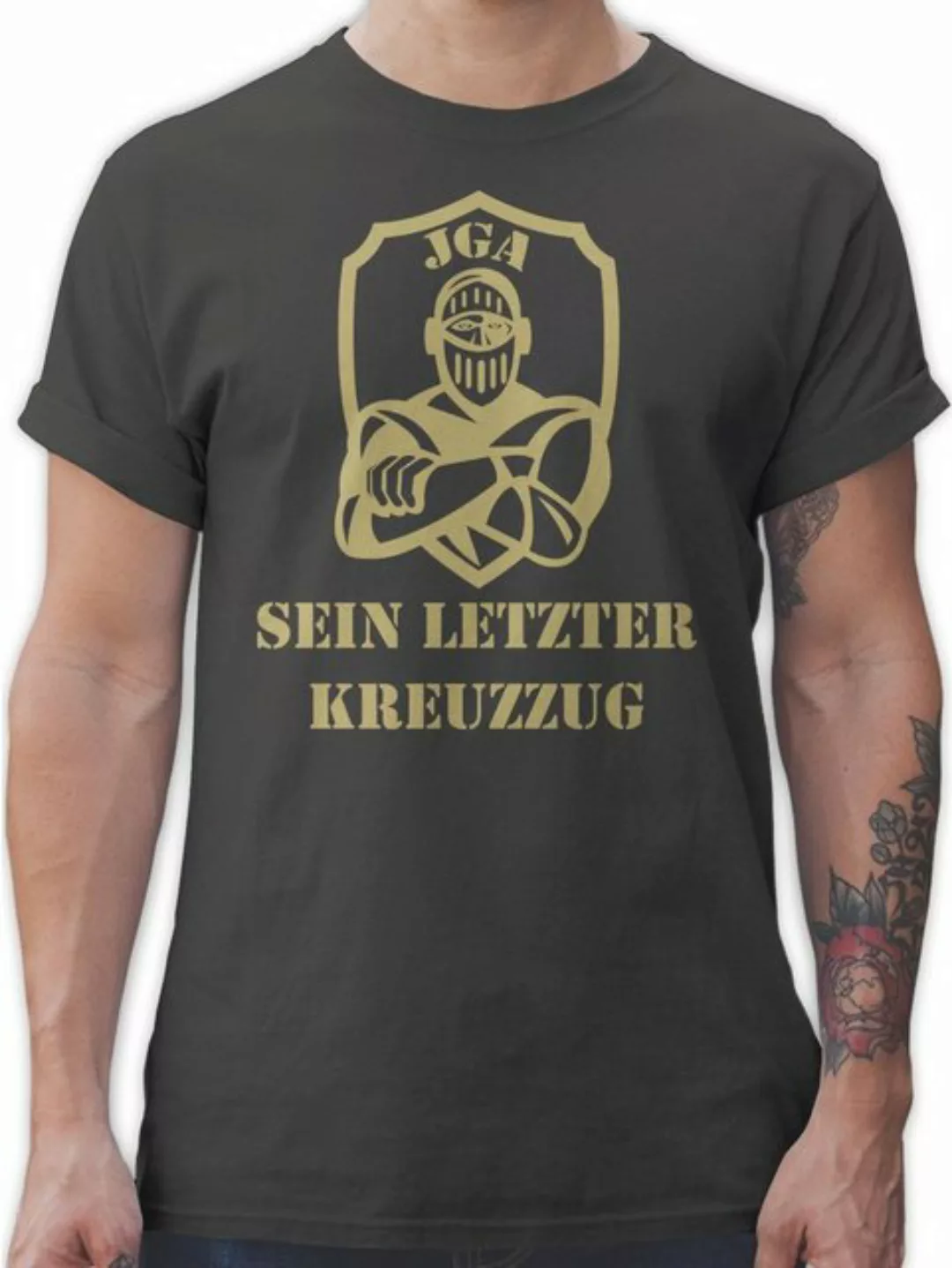 Shirtracer T-Shirt Sein letzter Kreuzzug - JGA Männer - Herren Premium T-Sh günstig online kaufen