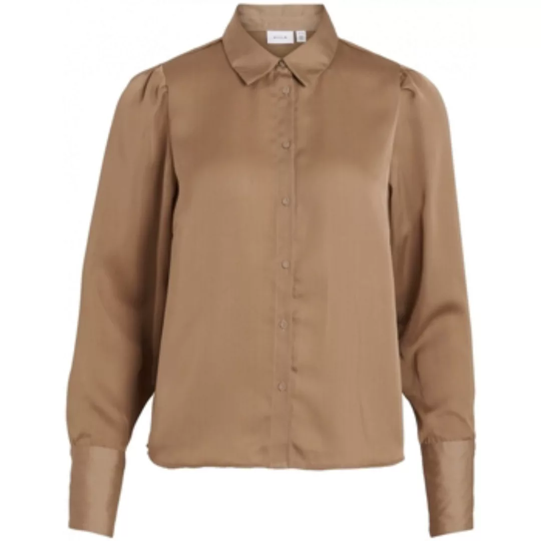 Vila  Blusen Shirt Renny L/S - Walnut günstig online kaufen