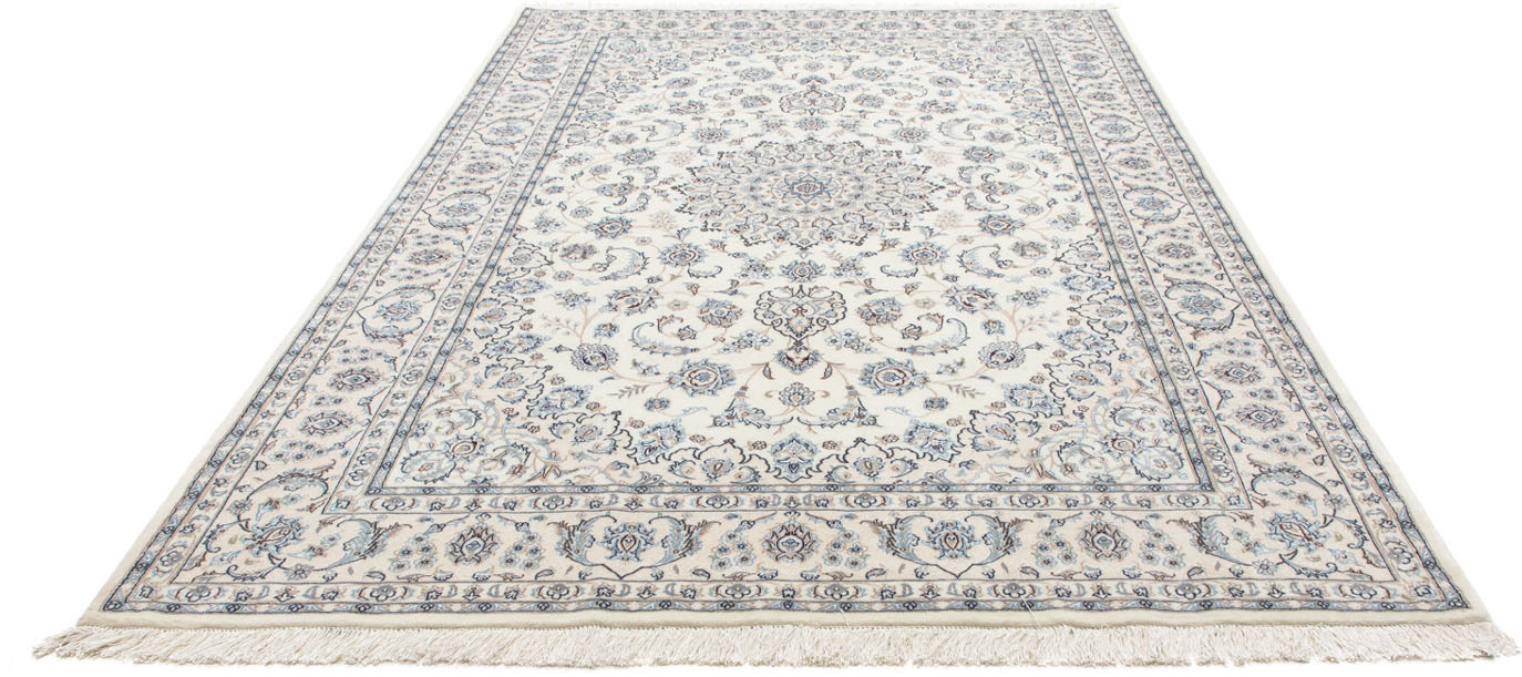 morgenland Wollteppich »Nain 9la Medaillon Beige 299 x 200 cm«, rechteckig, günstig online kaufen