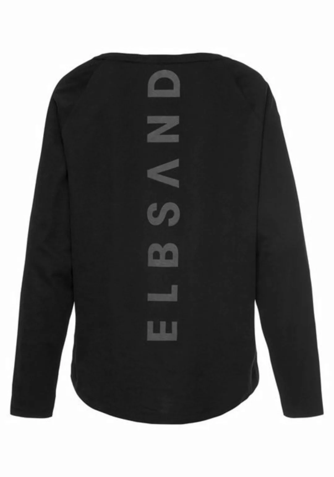 Elbsand Longsleeve Tinna mit Logodruck hinten, Langarmshirt aus Baumwoll-Mi günstig online kaufen