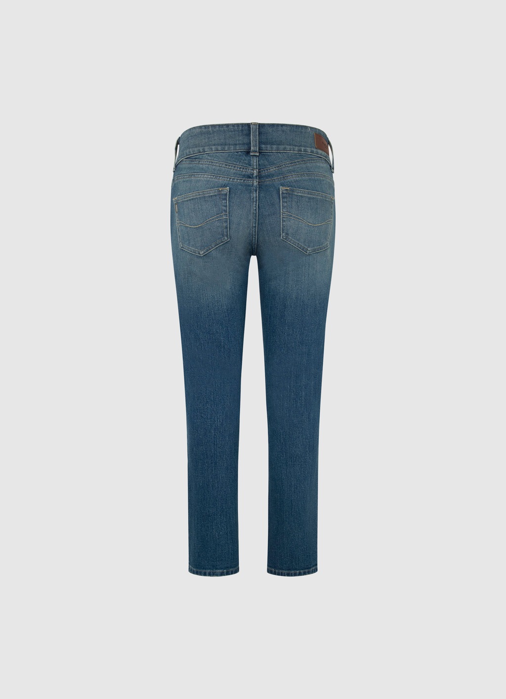 Pepe Jeans Slim-fit-Jeans SLIM JEANS MW mit extrabreitem Bund mit Doppelkno günstig online kaufen