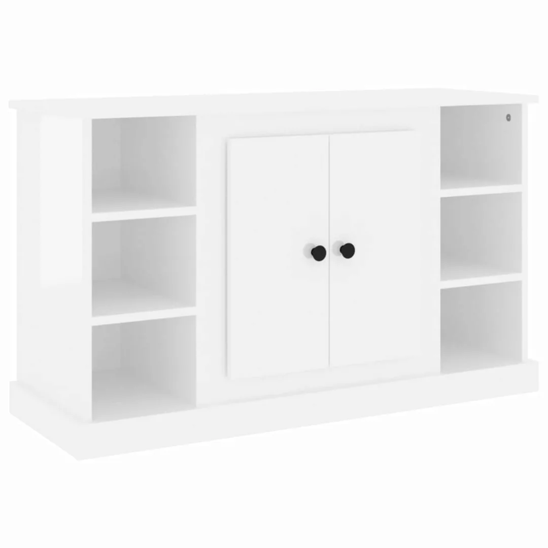 Vidaxl Sideboard Hochglanz-weiß 100x35,5x60 Cm Holzwerkstoff günstig online kaufen