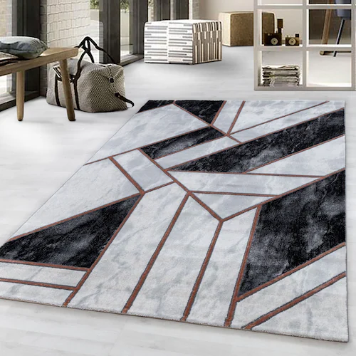 Ayyildiz Teppiche Teppich »NAXOS 3817«, rechteckig, 12 mm Höhe, Wohnzimmer günstig online kaufen
