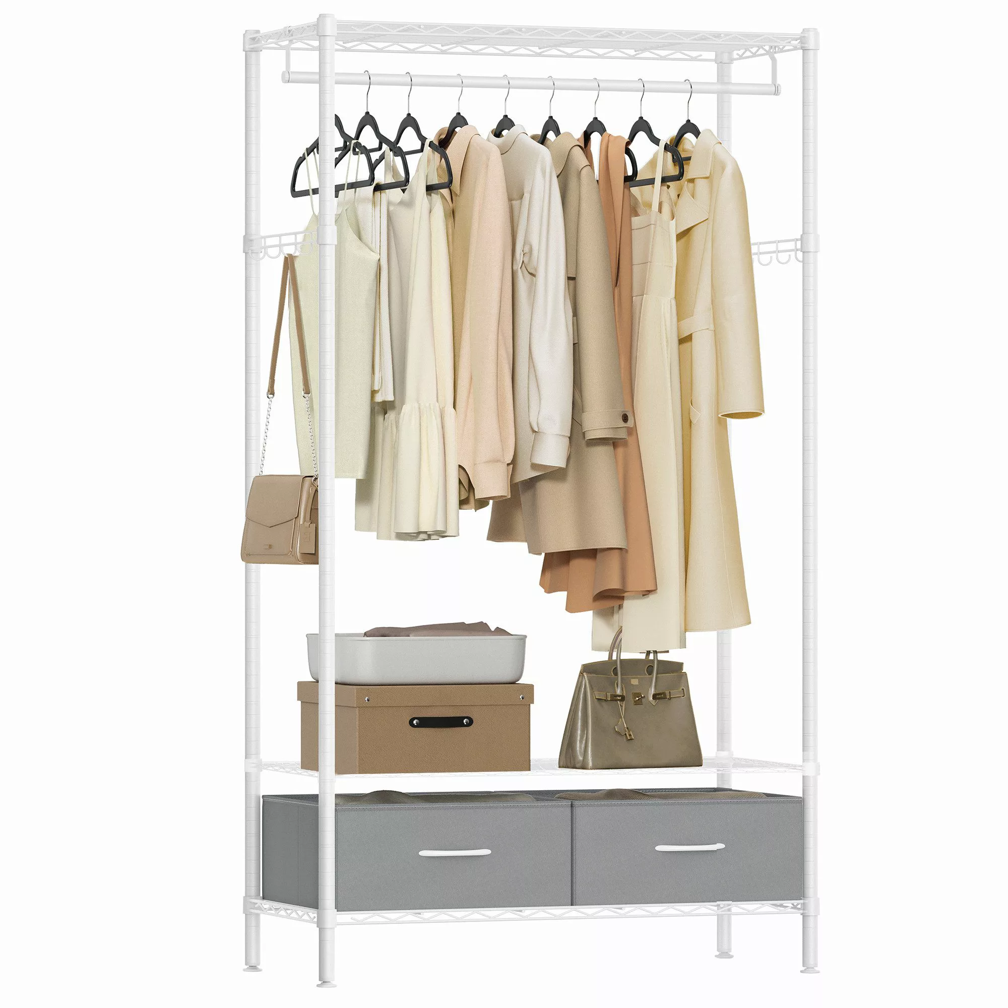 SONGMICS Kleiderständer offener Kleiderschrank, (Garderobenständer mit günstig online kaufen