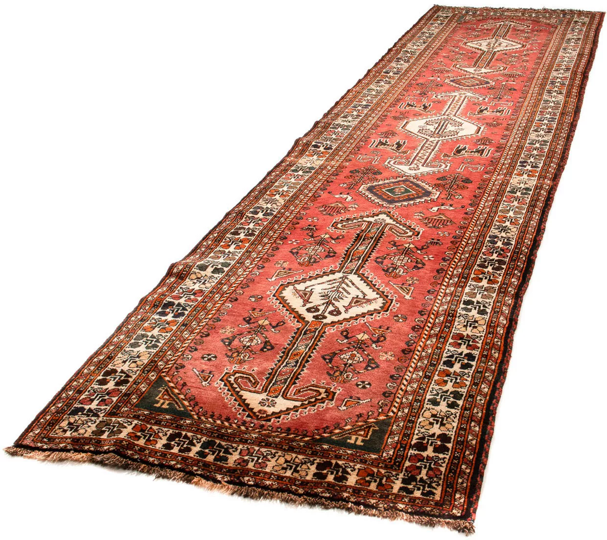 morgenland Orientteppich »Perser - Nomadic - 412 x 107 cm - rot«, rechtecki günstig online kaufen