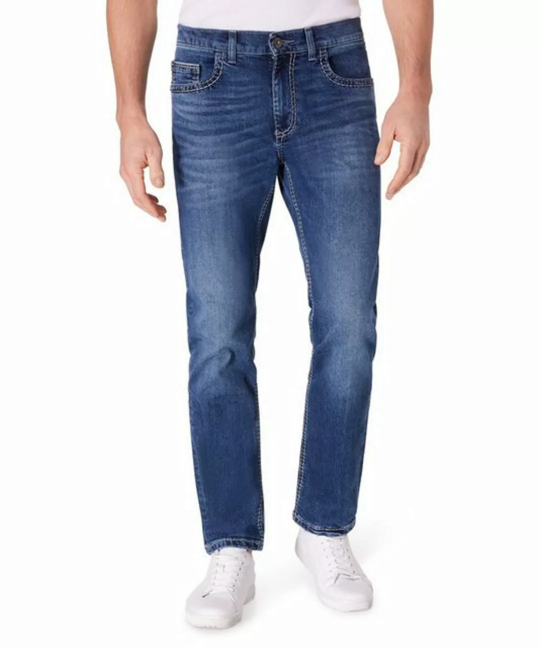 Pioneer Authentic Jeans Straight-Jeans Rando Dicke Nähte günstig online kaufen