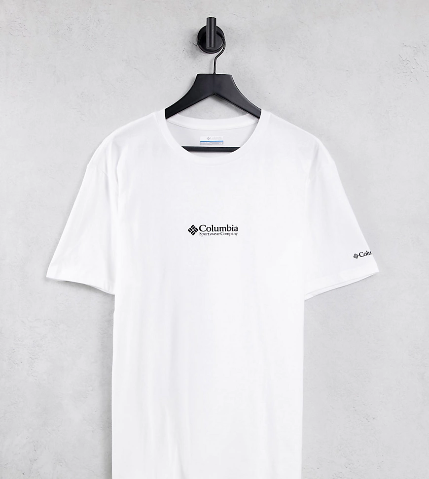 Columbia – CSC – Basic-T-Shirt mit Logo in Weiß, exklusiv bei ASOS günstig online kaufen