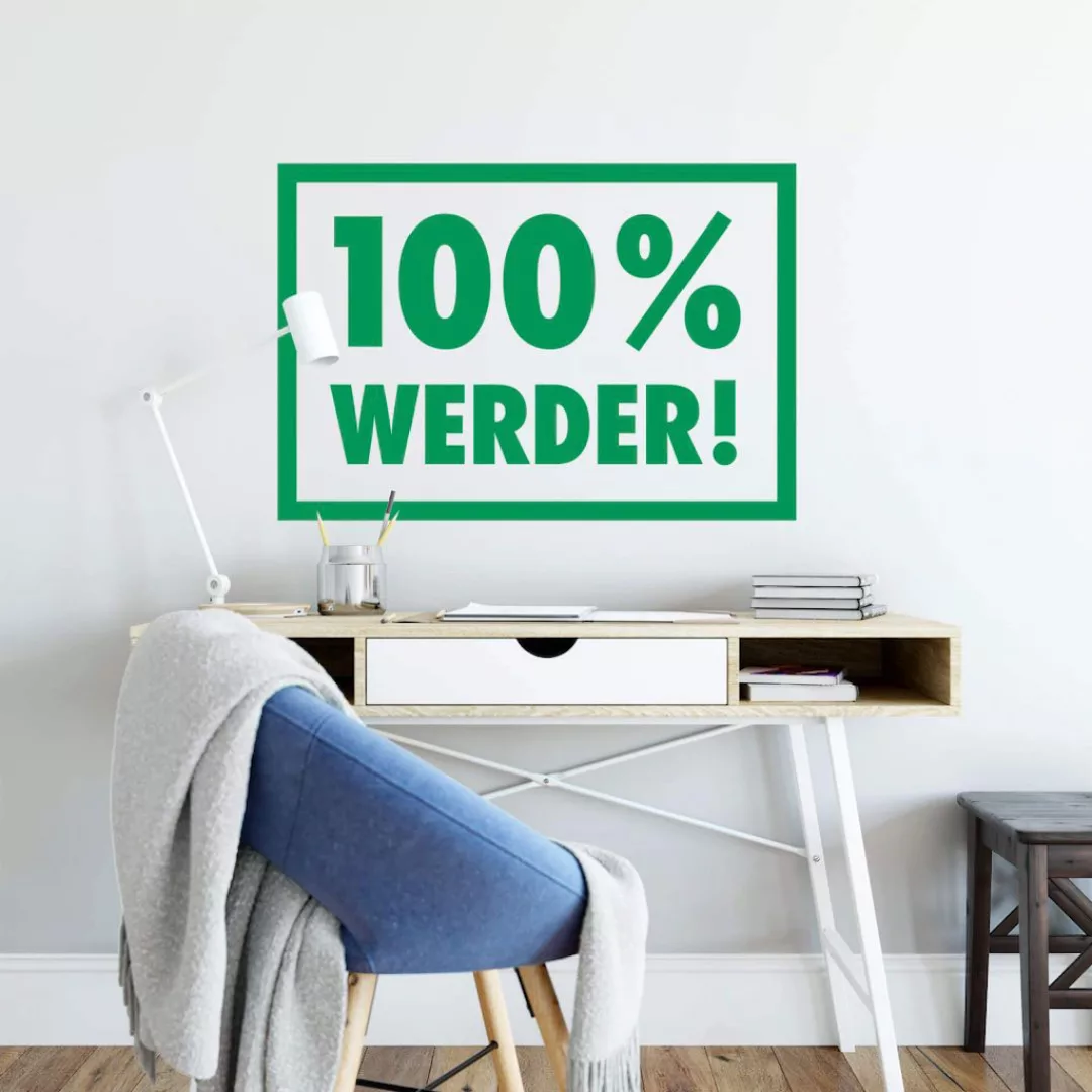 Wall-Art Wandtattoo »Werder Bremen 100%«, (1 St.), selbstklebend, entfernba günstig online kaufen