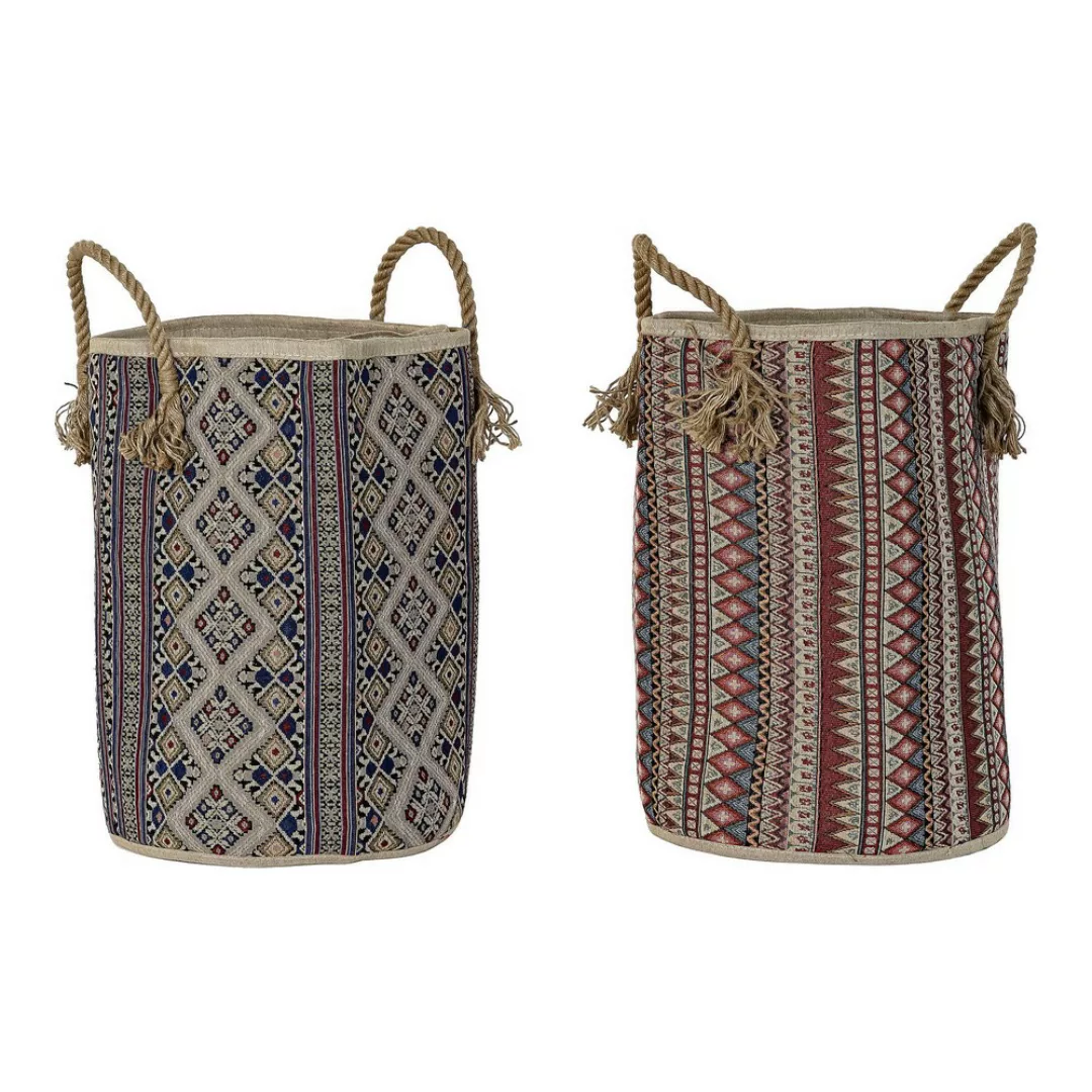 Korb Dkd Home Decor Baumwolle Faser Boho (2 Pcs) günstig online kaufen