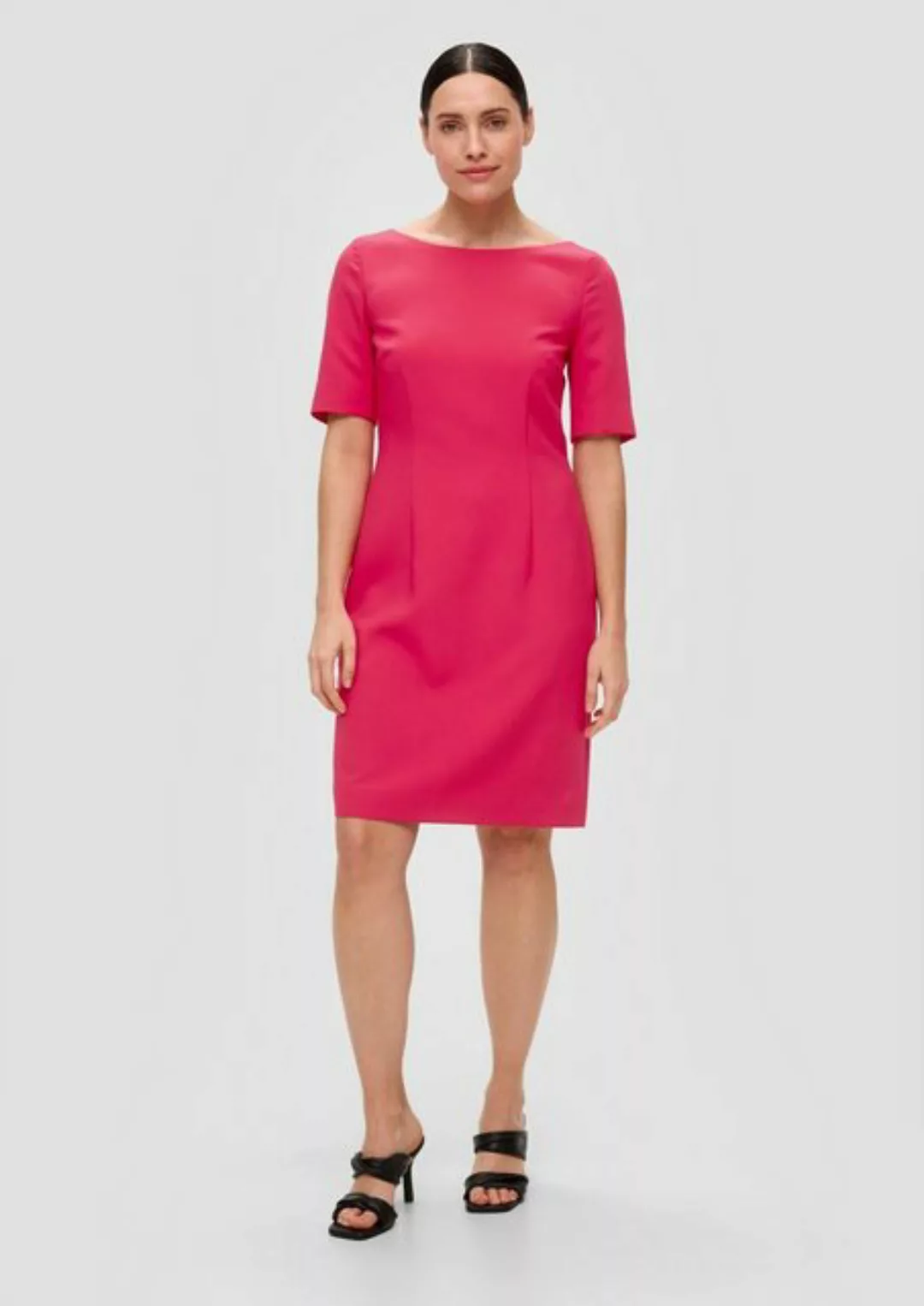 s.Oliver BLACK LABEL Minikleid Kleid mit U-Boot-Ausschnitt günstig online kaufen