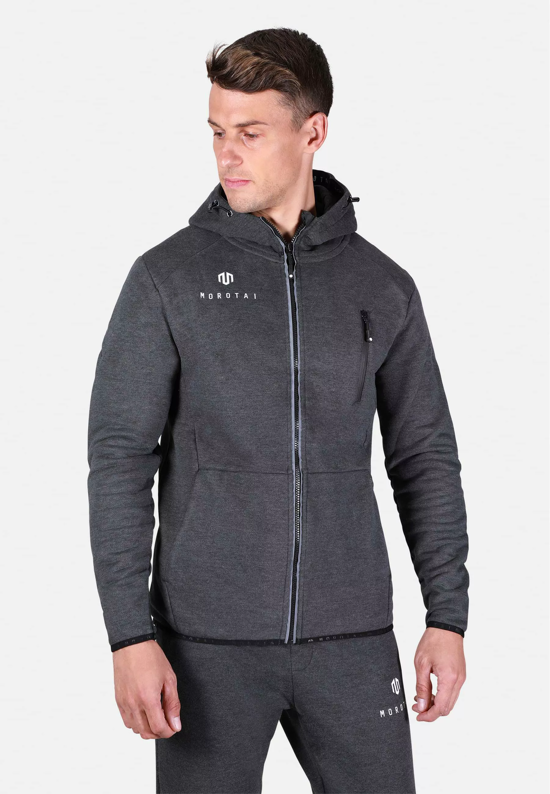 MOROTAI Allwetterjacke "MOROTAI Herren Morotai Neo Zip Sweatjacket", (1 St. günstig online kaufen