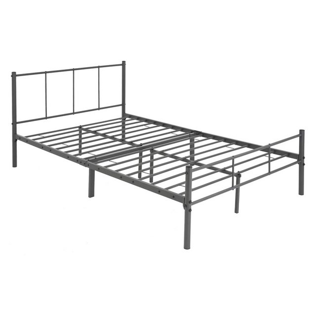 ML-DESIGN Metallbett Bett mit Kopfteil und Lattenrost robust auf Stahlrahme günstig online kaufen