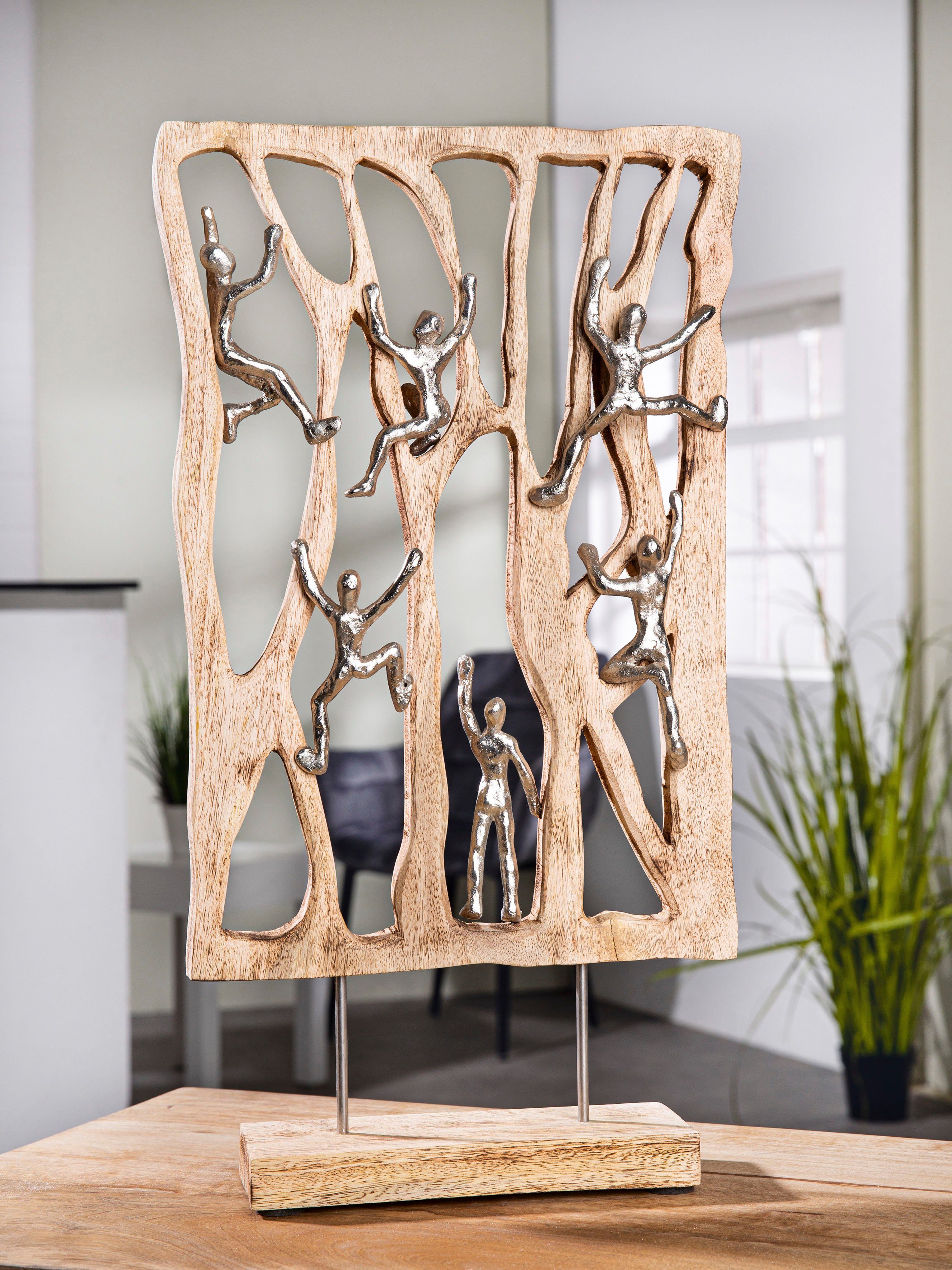 GILDE Dekofigur Skulptur Climbing Wall (1 günstig online kaufen