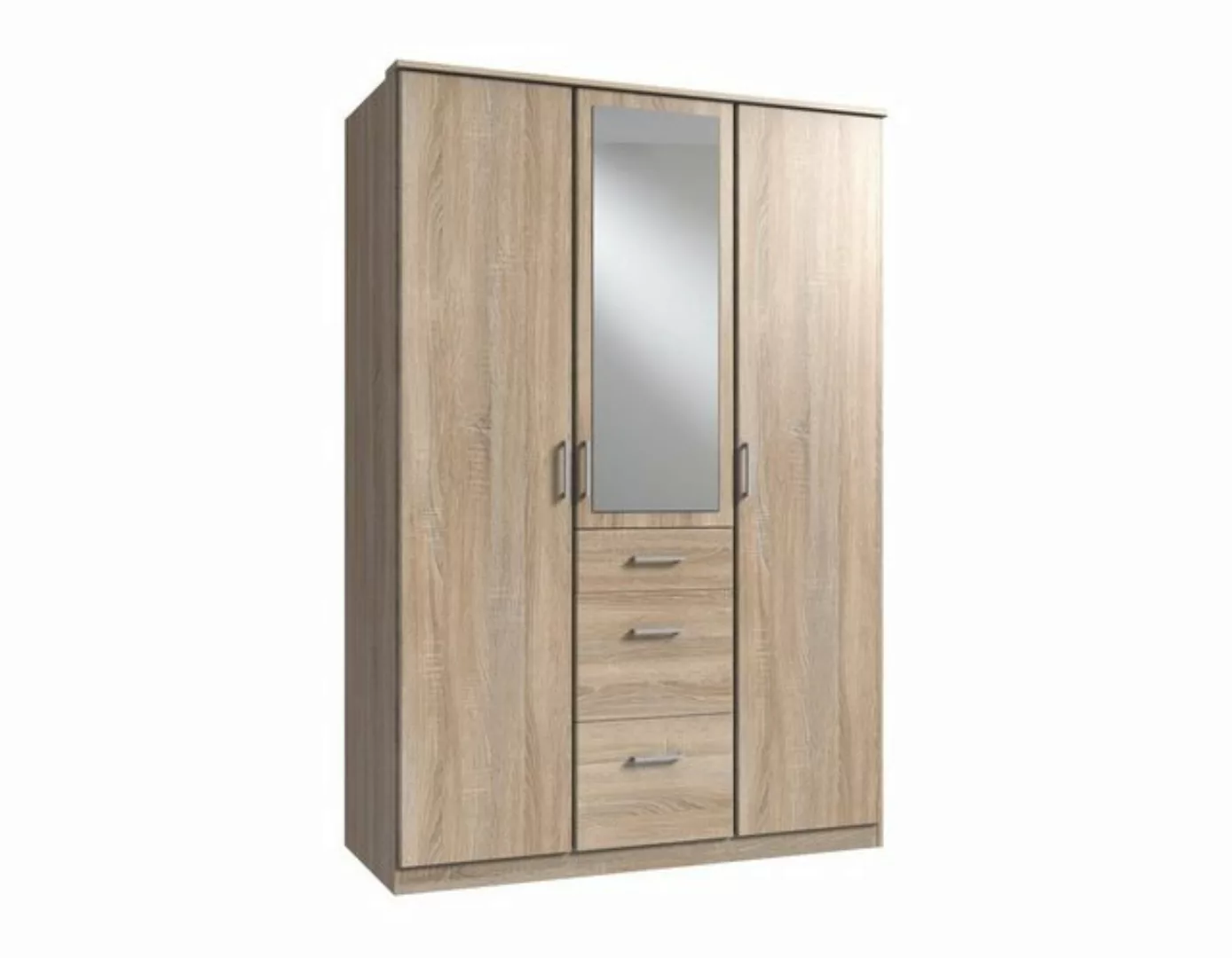 freiraum Kleiderschrank Click (B/H/T: 135x198x58 cm) in Eiche-Sägerau-Nachb günstig online kaufen